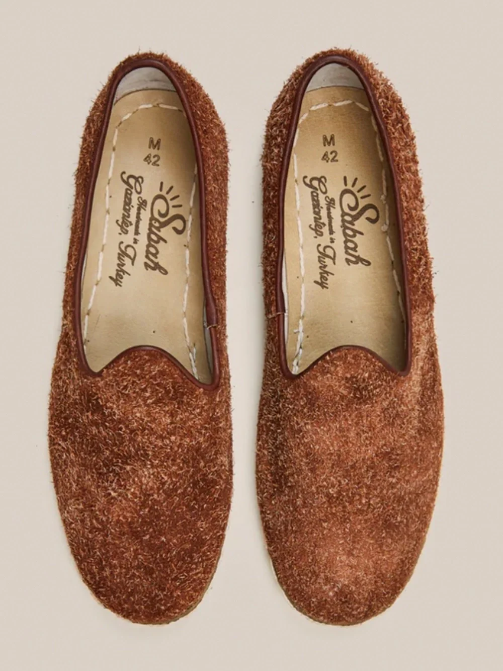 SABAH Tabac Rough Out Men’s Shoes Handmade in Turkey Size EU 42